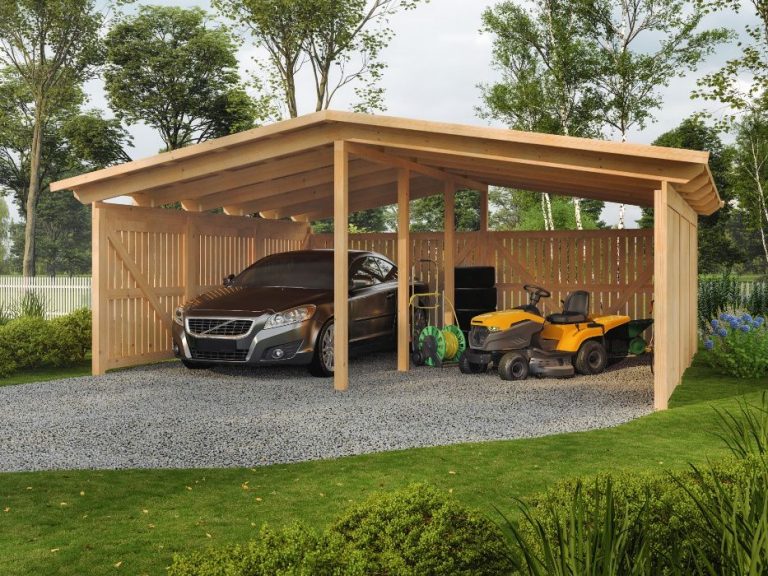 BOSSE II Wiata garażowa CARPORT 700×590 cm Solar - Furento Theme